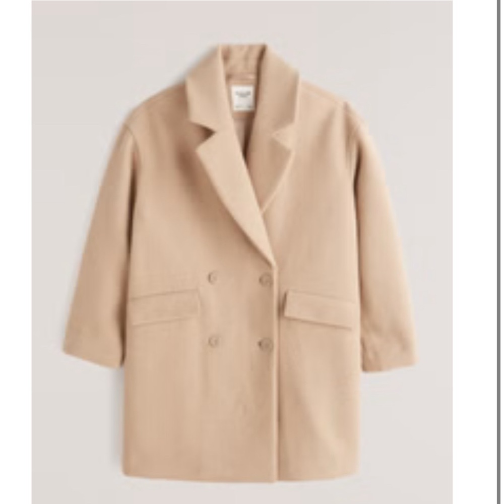 Abercrombie & Fitch Short Wool-Blend Coat